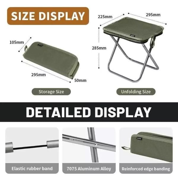 Naturehike Yamami XL01 Ultra Light Folding Stool - Green
