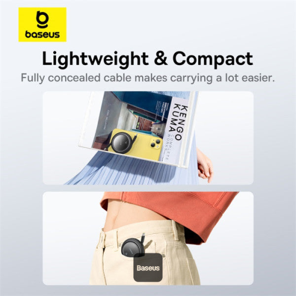 Baseus Free2Pull 1m USB-C to Lightning 20W Retractable Cable – Black