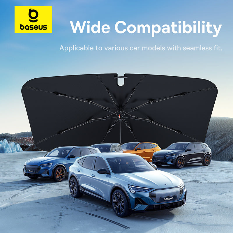 Baseus CoolRide Windshield Sunshade Umbrella – Black