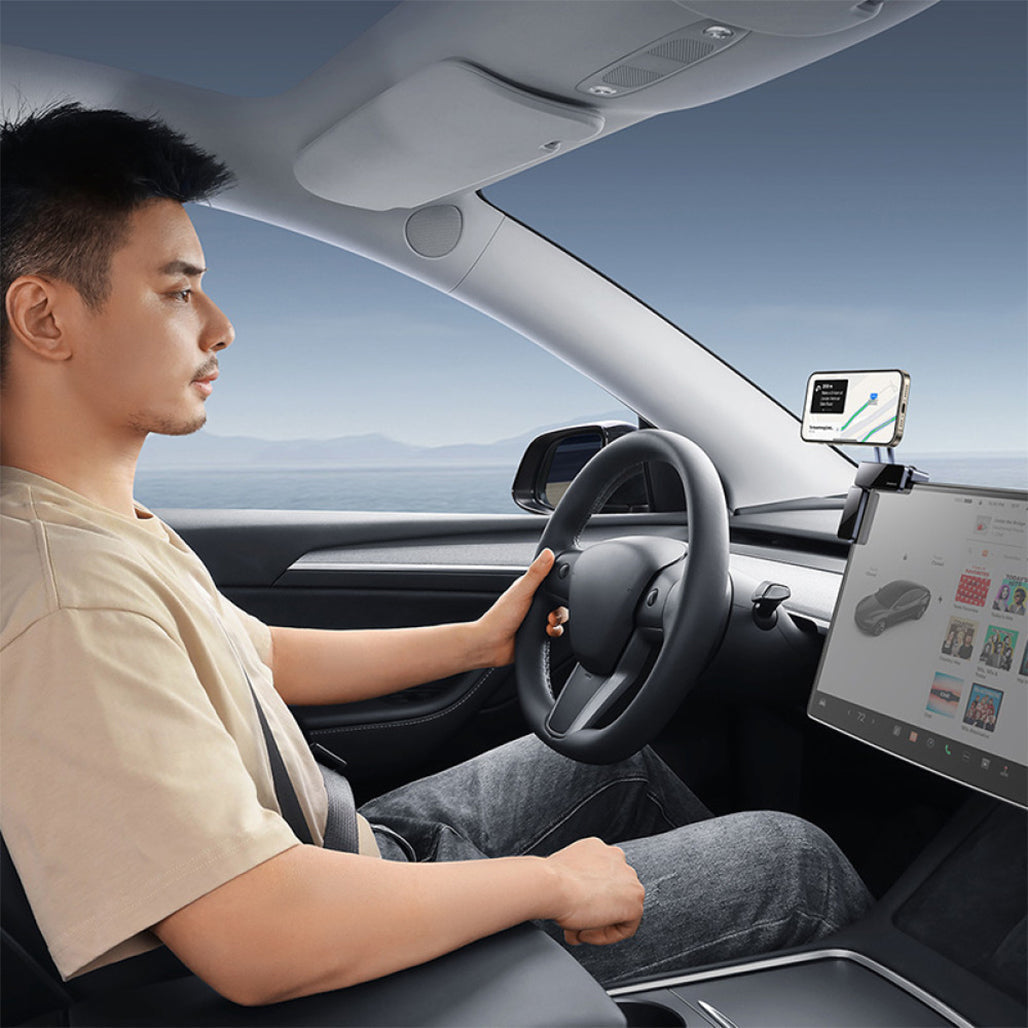 Baseus MaxView Magnetic Car Mount for Infotainment Screen – Grey