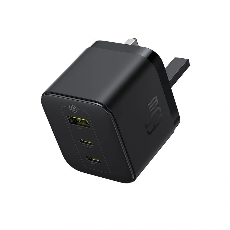 Baseus Palm 65W 2C+U Fast Charger – Black (UK)