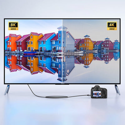 UGREEN كابل ميني HDMI إلى HDMI بدقة 8K طول 2 متر أسود - HD163