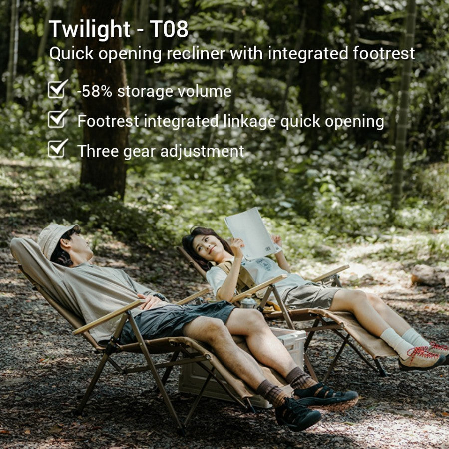 Naturehike Nightfall T08 Speed Towing Recliner - Coffee