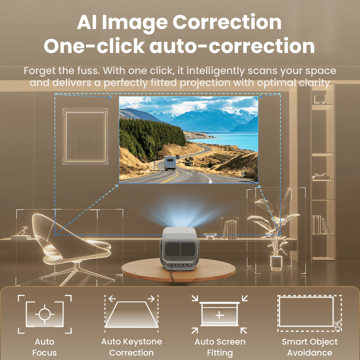 JMGO N3 4K Projector (Tri-Laser DLP,1800 ISO,4K,GTV)
