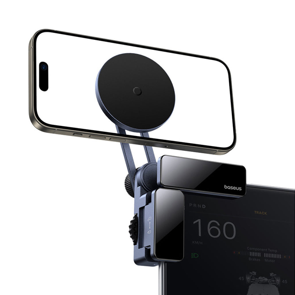 Baseus MaxView Magnetic Car Mount for Infotainment Screen – Grey