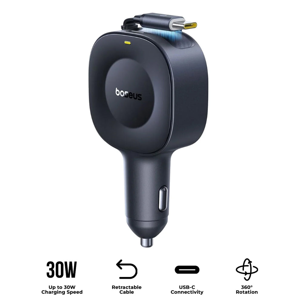 Baseus Retractable Type-C + Type-C Port 30W - PrimeTrip VR2