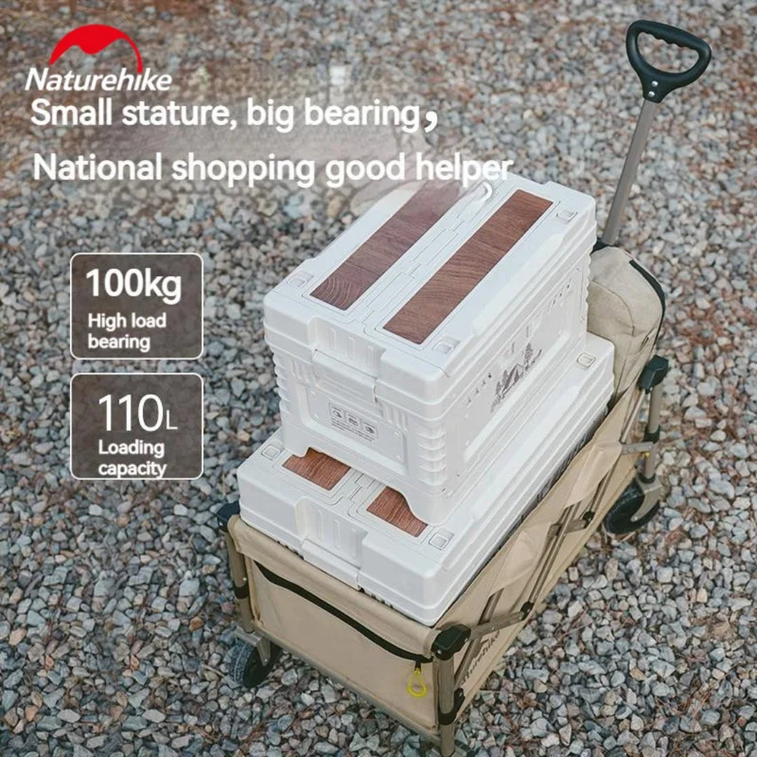 Naturehike Lightweight Folding Trolley - Linen Brown (100L)