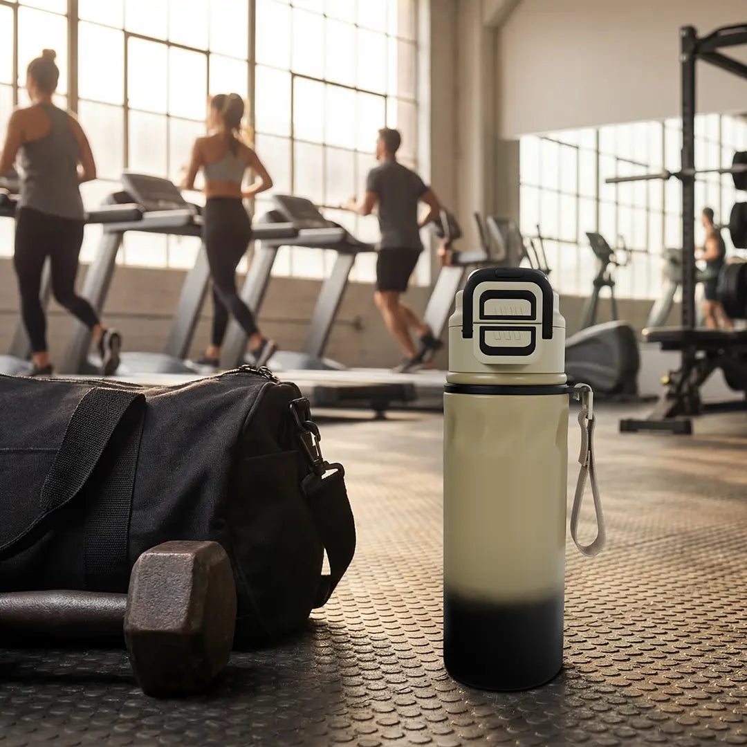 Porodo Lifestyle Powersip Sports Water Bottle Beige