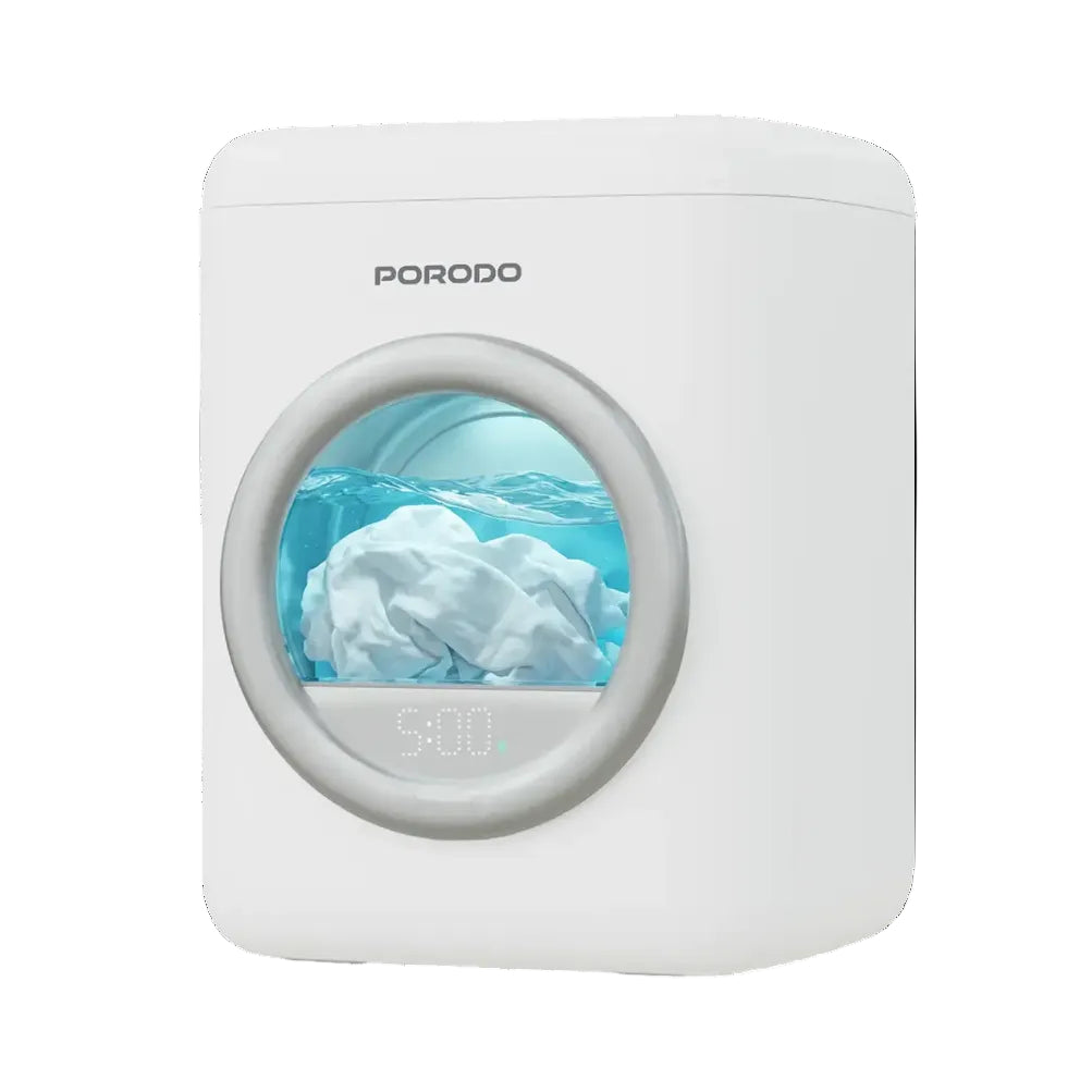 Porodo Lifestyle Launder 1.7L Portable Mini Washing Machine White