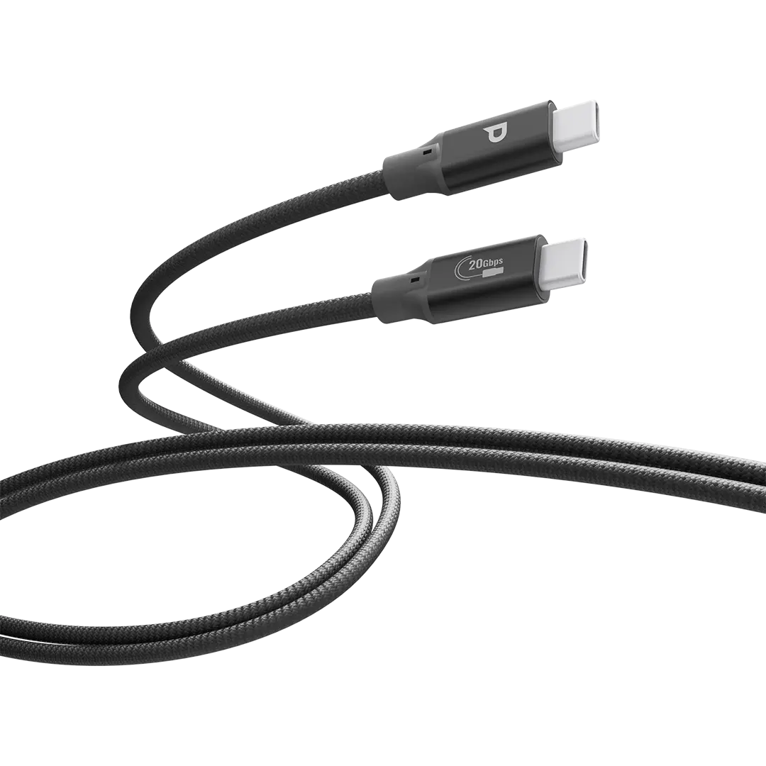 Powerology Power Sync Weave 240W USB-C to USB-C 3m Cable - Gray