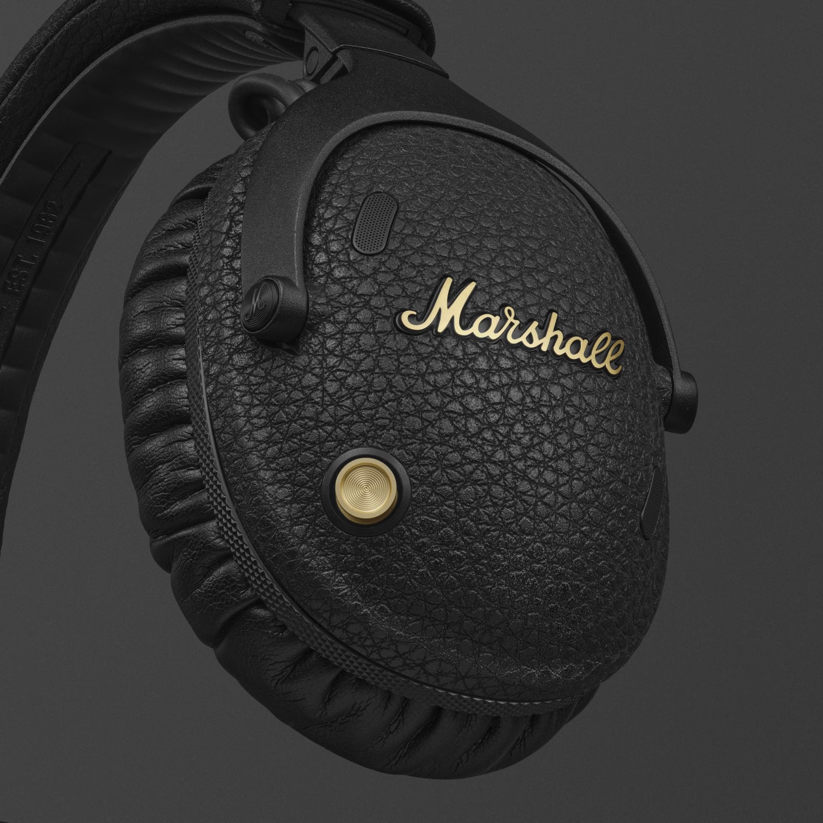 MARSHALL سماعة رأس لاسلكية بتقنية بلوتوث مع عزل ضوضاء نشط – لون أسود - MONITORIIIANC-BK