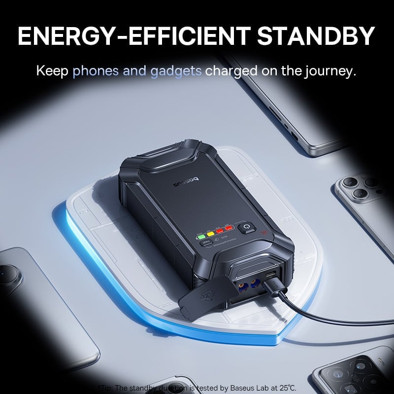 Baseus PrimeTrip VJ1 Car Jump Starter 12000mAh - C0119400 - Black