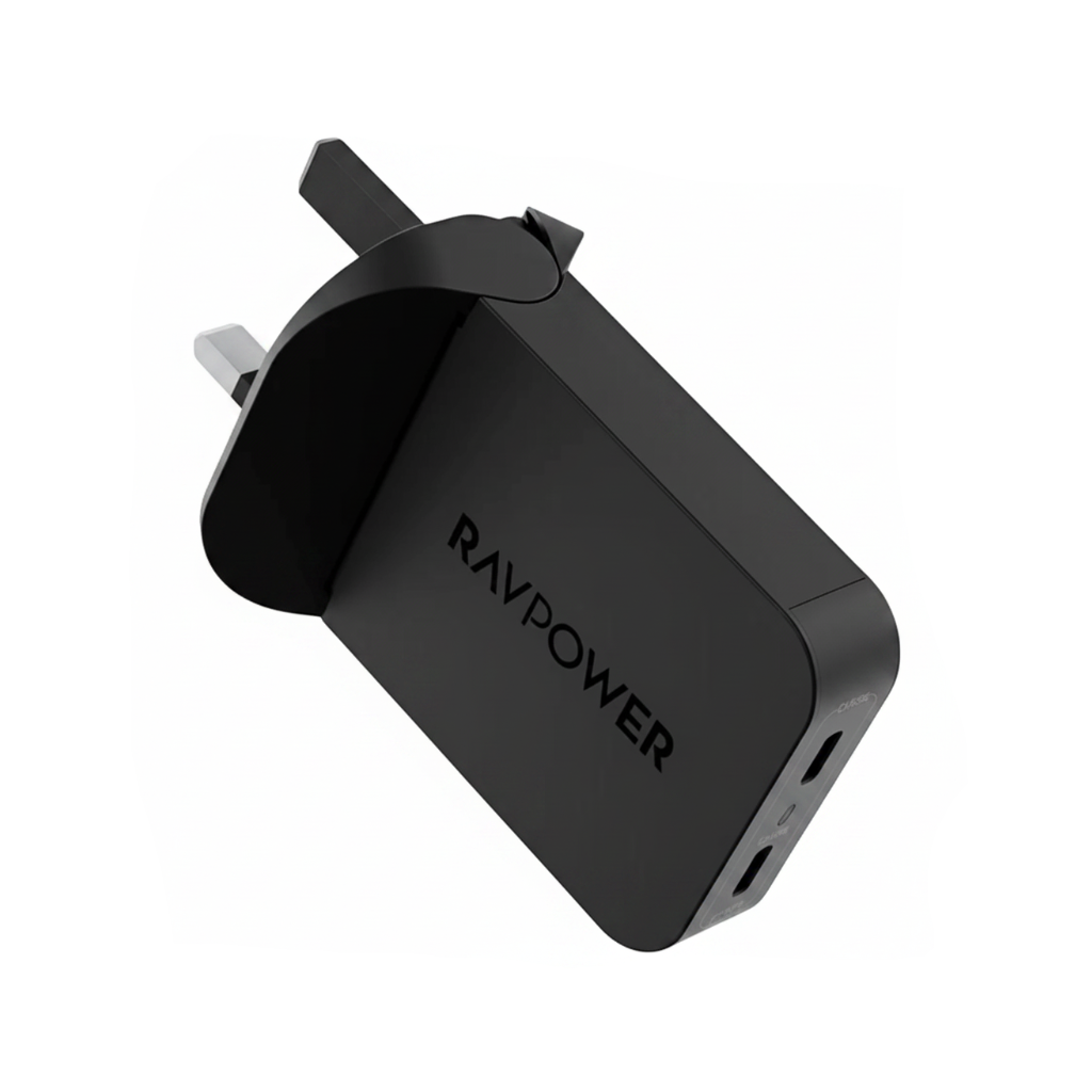 RAVPower GaN PD100W 2-Port Wall C Black - PC1095