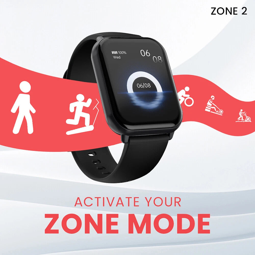 HiFuture ساعة ذكية سوداء - Zone2
