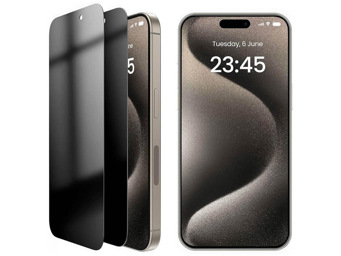 UGREEN واقي شاشة للخصوصية مع إطار تركيب لـ iPhone 15 Pro