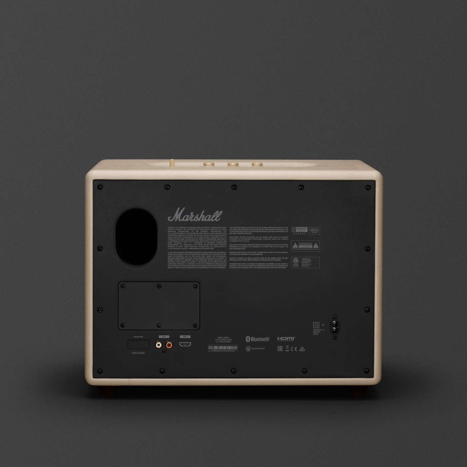Marshall سماعة ستيريو لاسلكية بلوتوث منزلية قوية – لون كريمي - WOBURN BT IIICRM