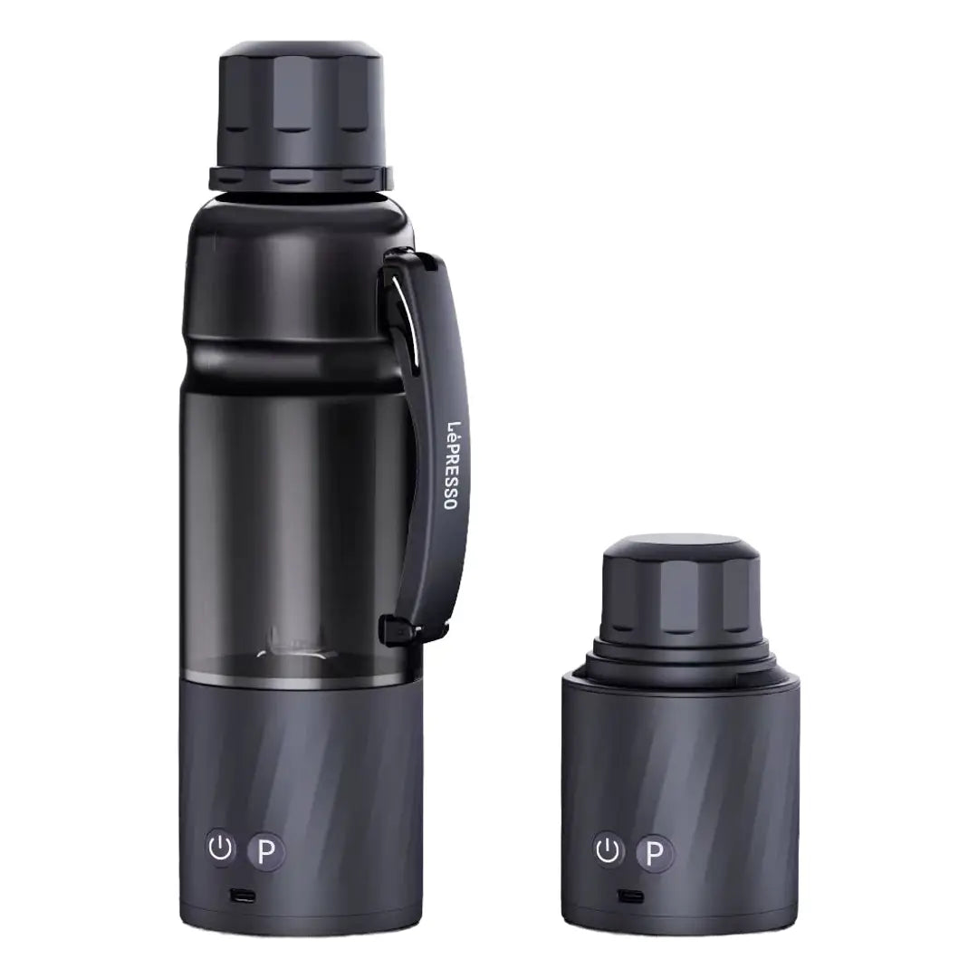 LePresso Juvelix Portable Blender Black with detached motor base