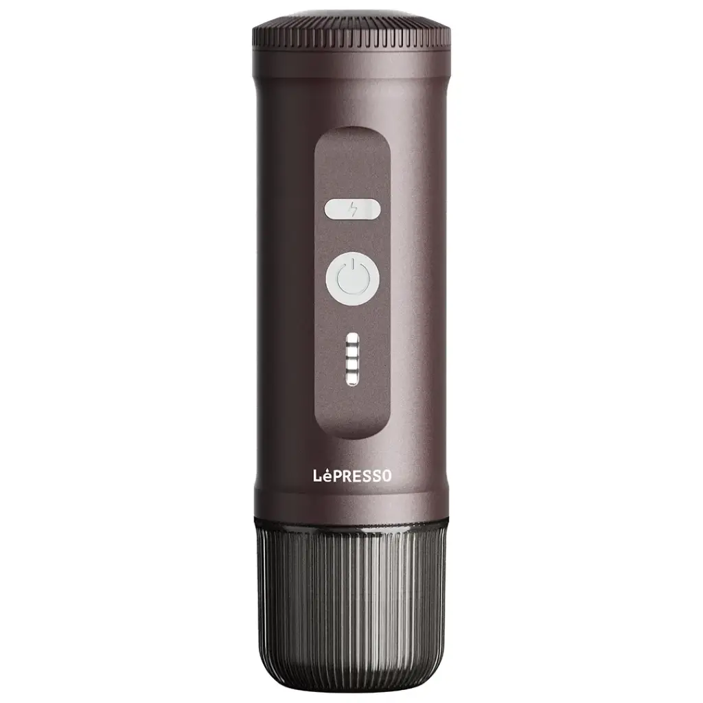 LePresso Portable 2-in-1 Espresso Maker in Brown