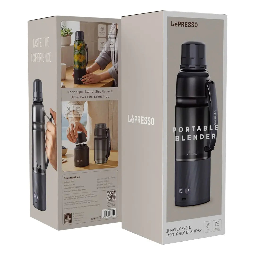 LePresso Juvelix Portable Blender Black retail box