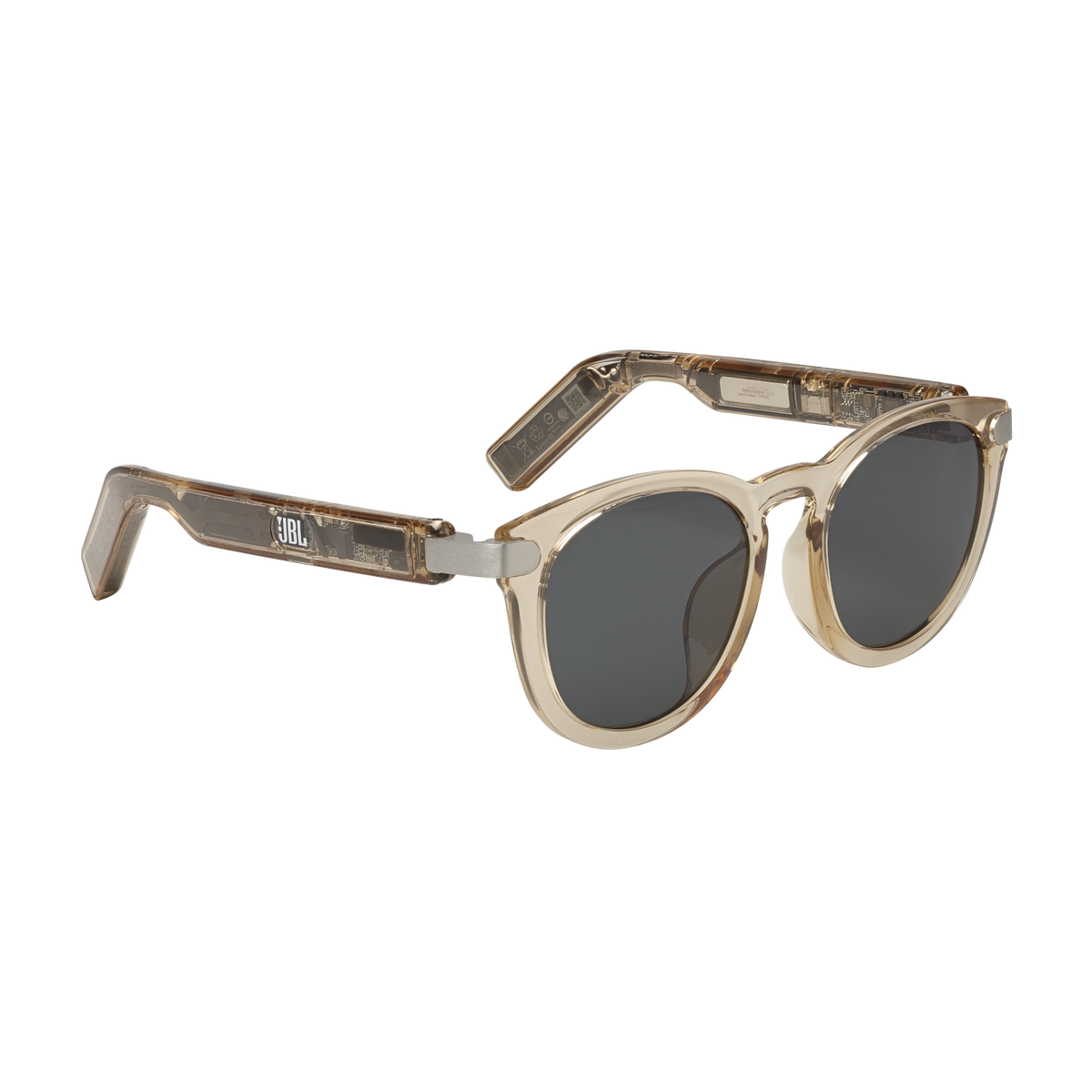 JBL Soundgear Frames round audio glasses in Amber