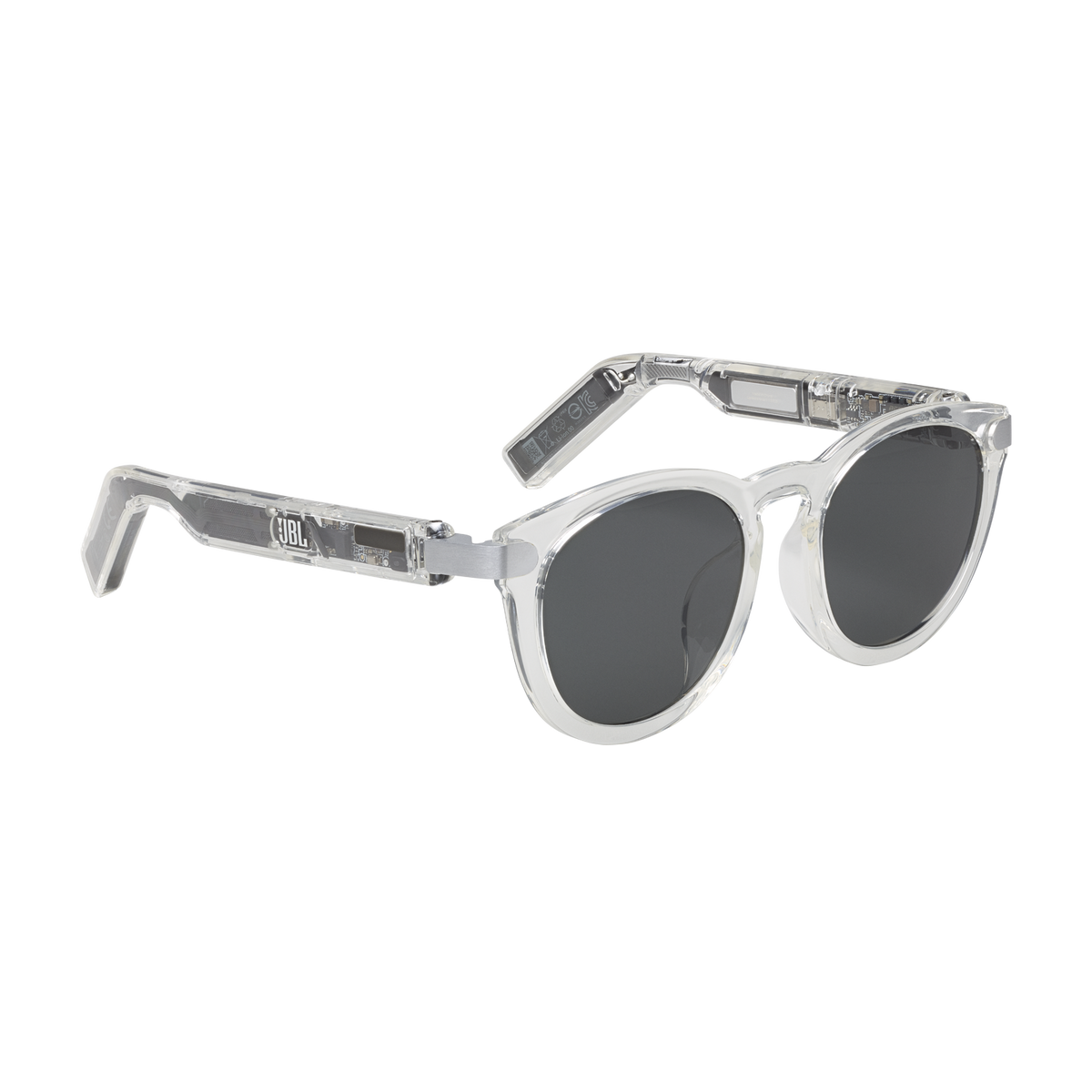 JBL Soundgear Frames round audio glasses in Pearl