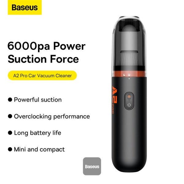 Baseus A2Pro Car Vacuum Cleaner 6000Pa – Black