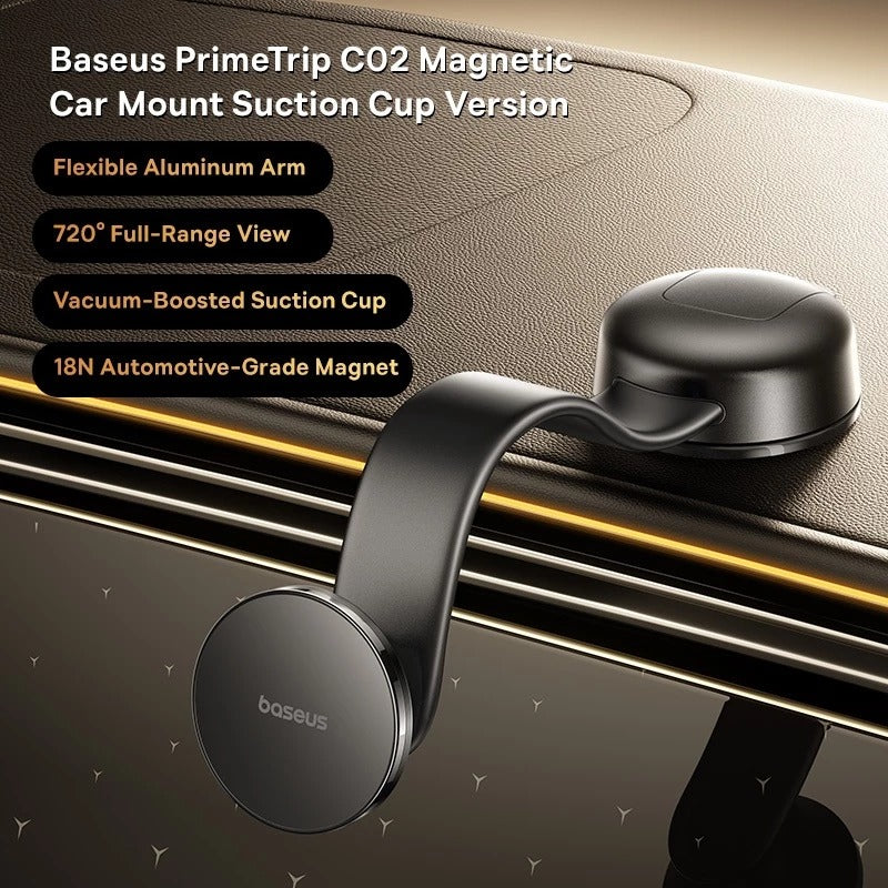 Baseus PrimeTrip C02 حامل سيارة مغناطيسي - قاعدة شفط