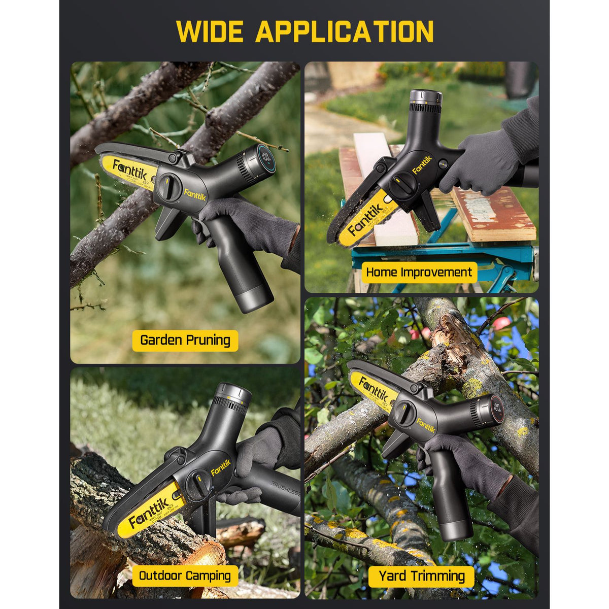 Fanttik W10 APEX Mini Chainsaw - Black