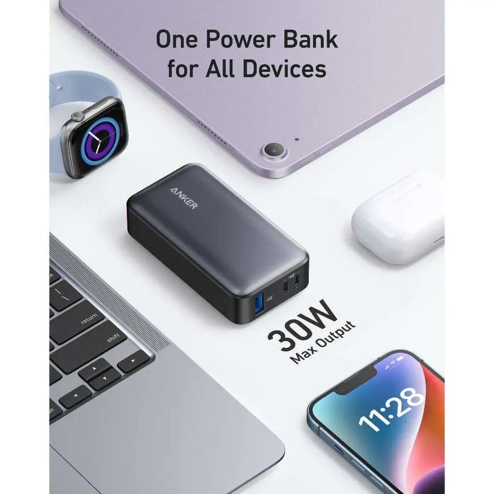 Anker 533 Power Bank (PowerCore 30W ) 10000 PD -Black