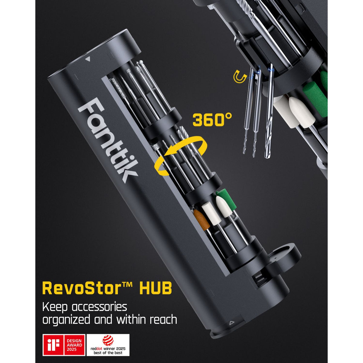 Fanttik F2 Master Precision Rotary Tool Kit - Black