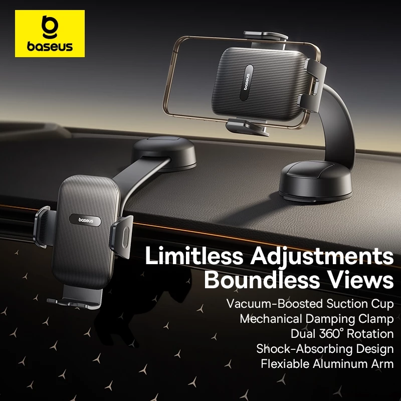 Baseus PrimeTrip C03 Air Clamping Car Mount – Suction Cup Version