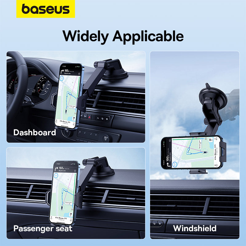 Baseus UltraControl Go Clamp-Type Phone Holder – Black