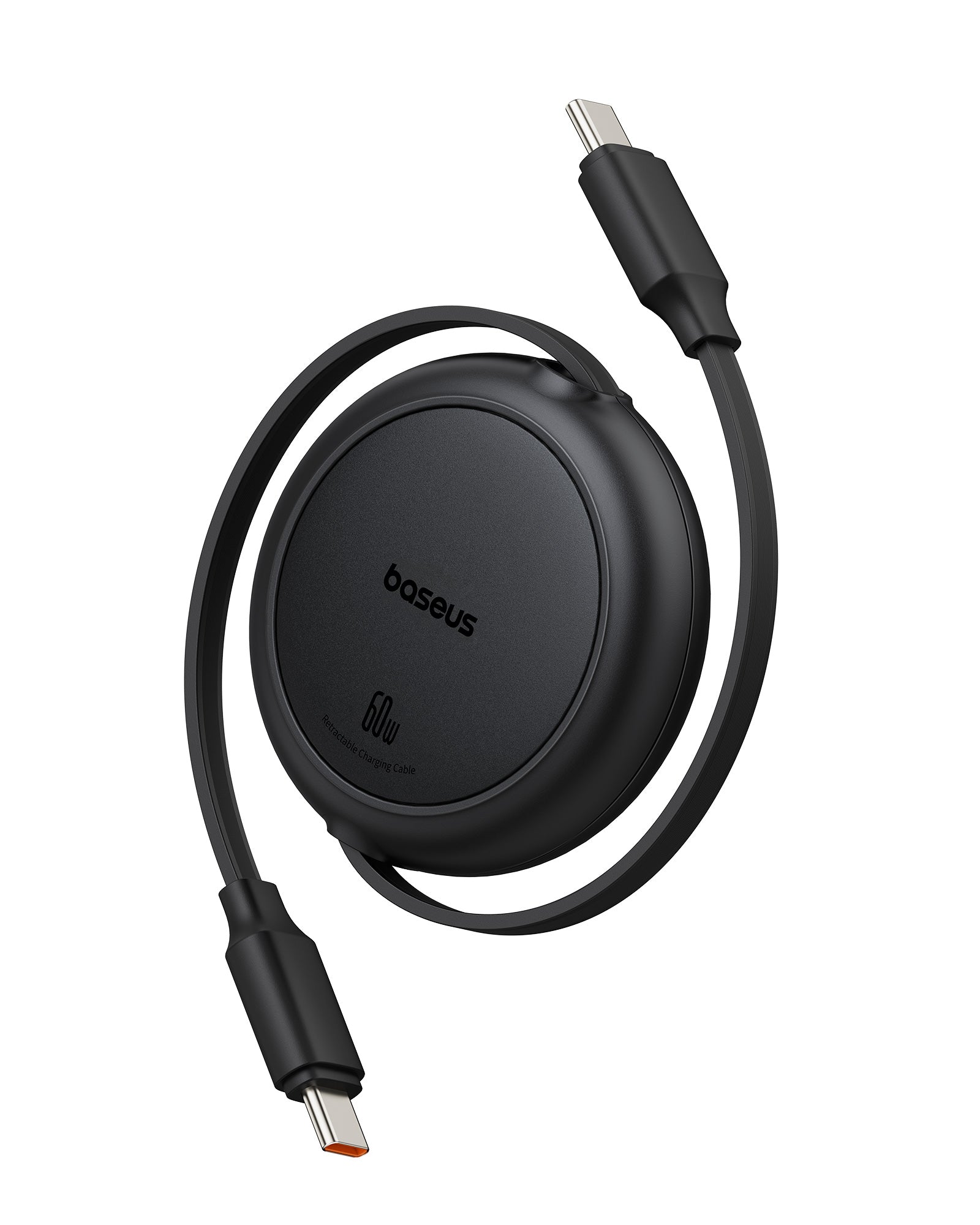 Baseus Free2Pull Mini 1m USB-C to USB-C 60W Charging Cable - P10364500111-01 - Black
