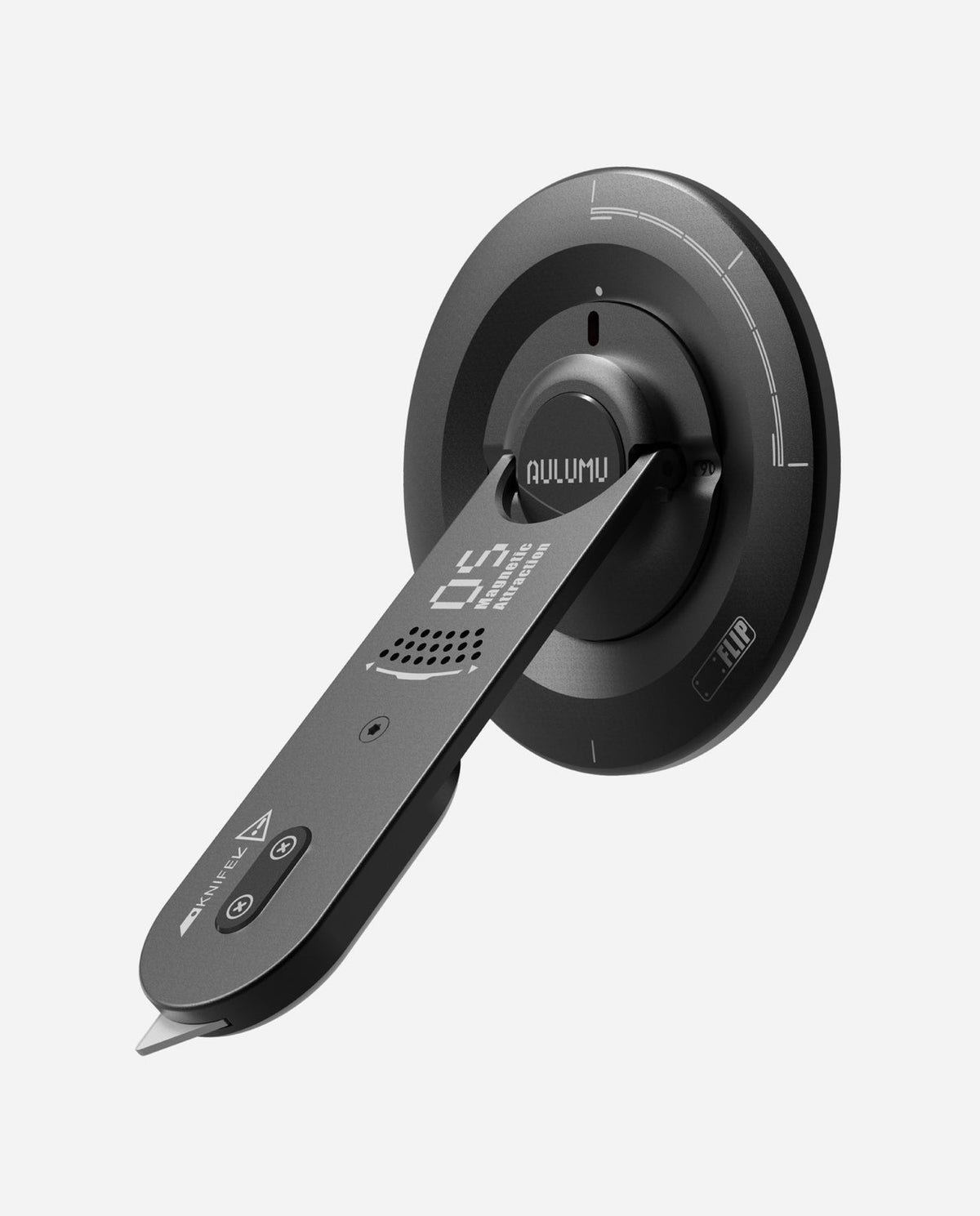 AULUMU G05 Air 5-in-1 Magnetic Phone Kickstand with Box Cutter - Black