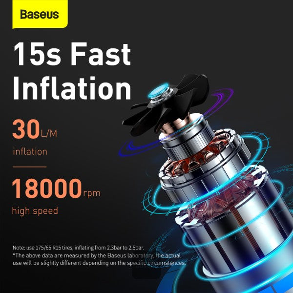 Baseus Super Mini Inflator Pump – Black