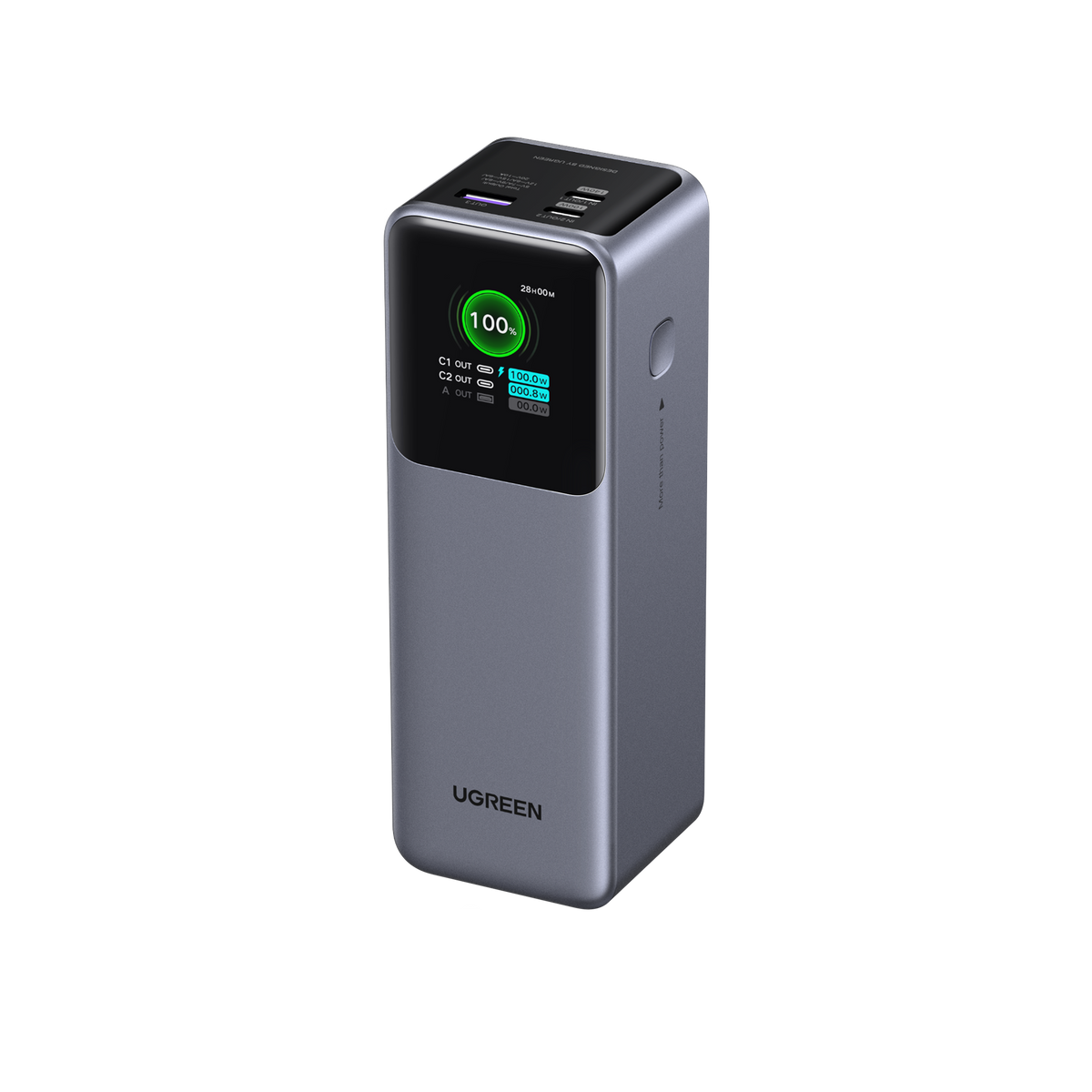 UGREEN Nexode Pro Power Bank 25000mAh 200W with Braided + Retractable Cable - PB728