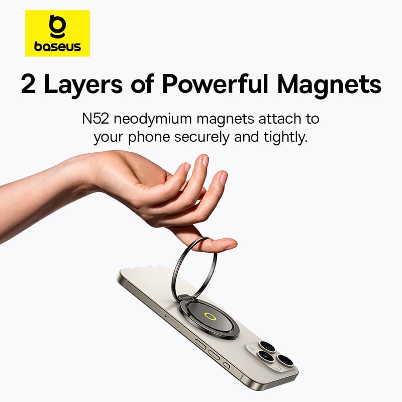 Baseus MagPro II Magnetic Ring Phone Stand - Cosmic Black