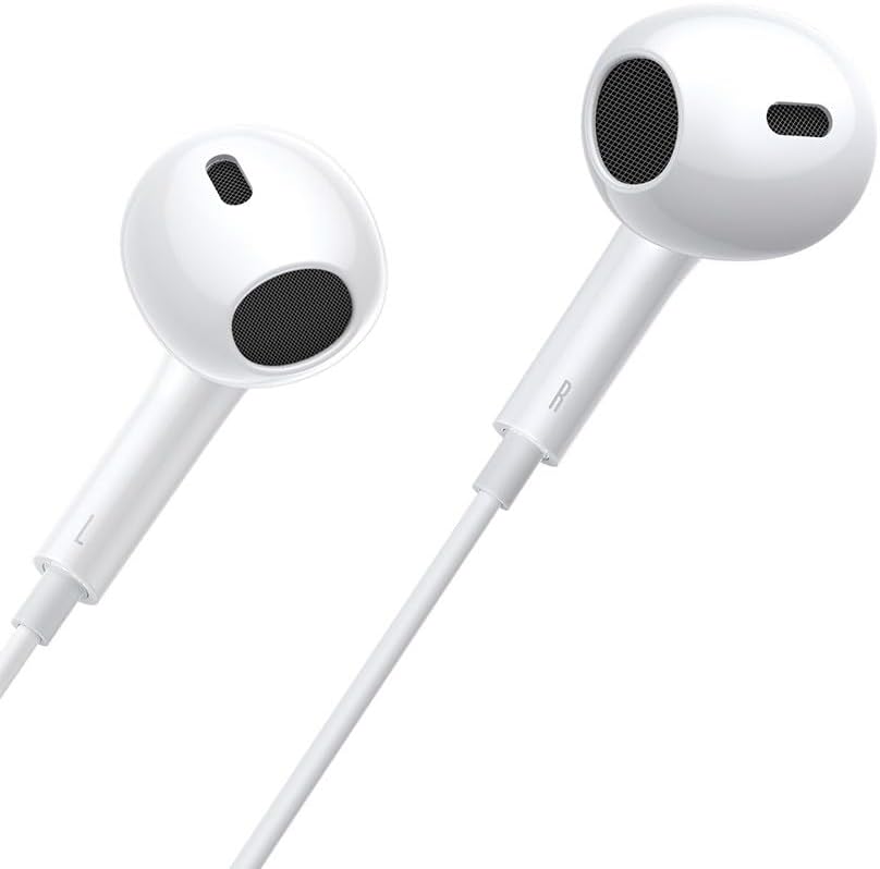 Baseus Encok CZ17 Semi-In-Ear Wired Earphones – White