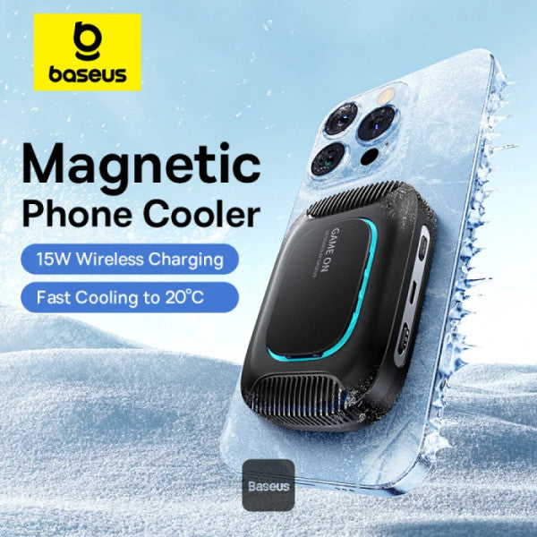 Baseus MagPro II Ultra-Thin Phone Cooler & Wireless Charger – Black