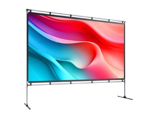 JMGO 100 Inch Portable Projector Screen with Stand - J0A-7P2