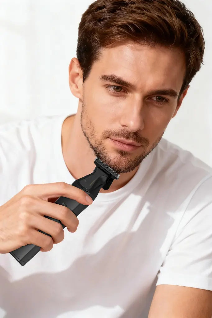 Porodo Lifestyle Spine Rechargeable Trimmer - Black Side