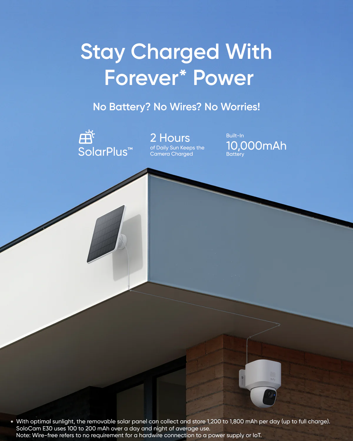 Eufy Cam Solo E30 2K Pan & Tilt -White