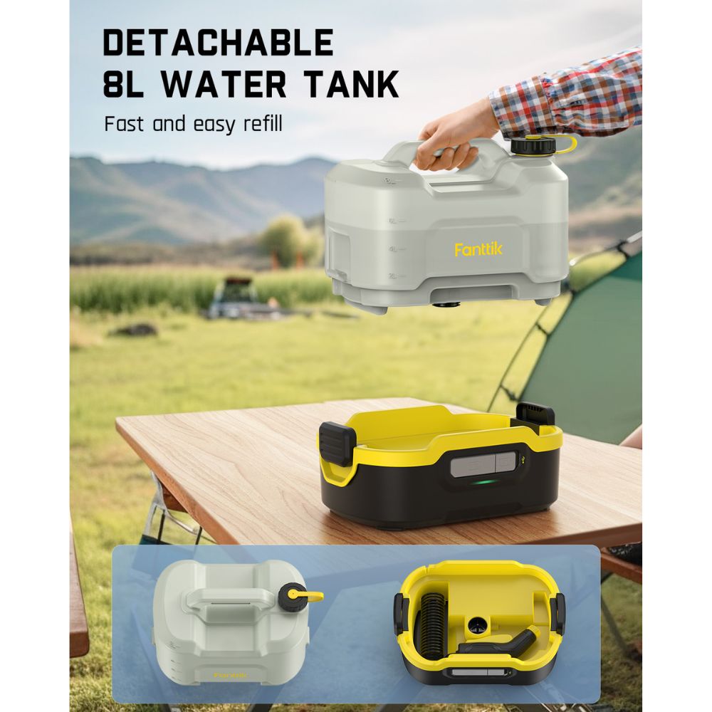Fanttik NB8 Nano Portable Pressure Washer - Gray