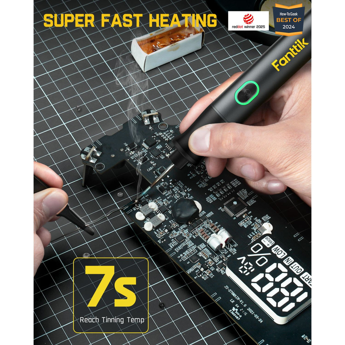 Fanttik NEX T1 Max طقم مكواة لحام - أسود