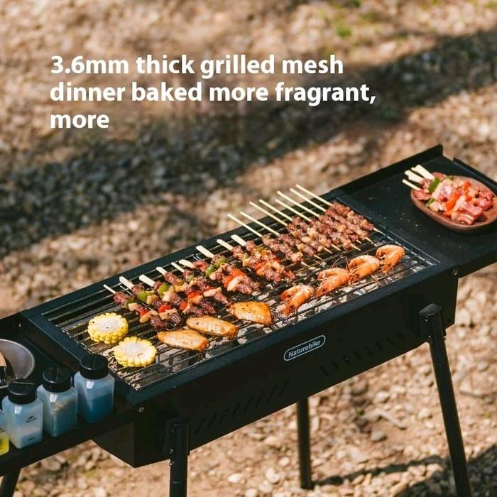 Naturehike (Moyan) Multi-functional Vertical Barbecue Grill - Black (110*29*73)
