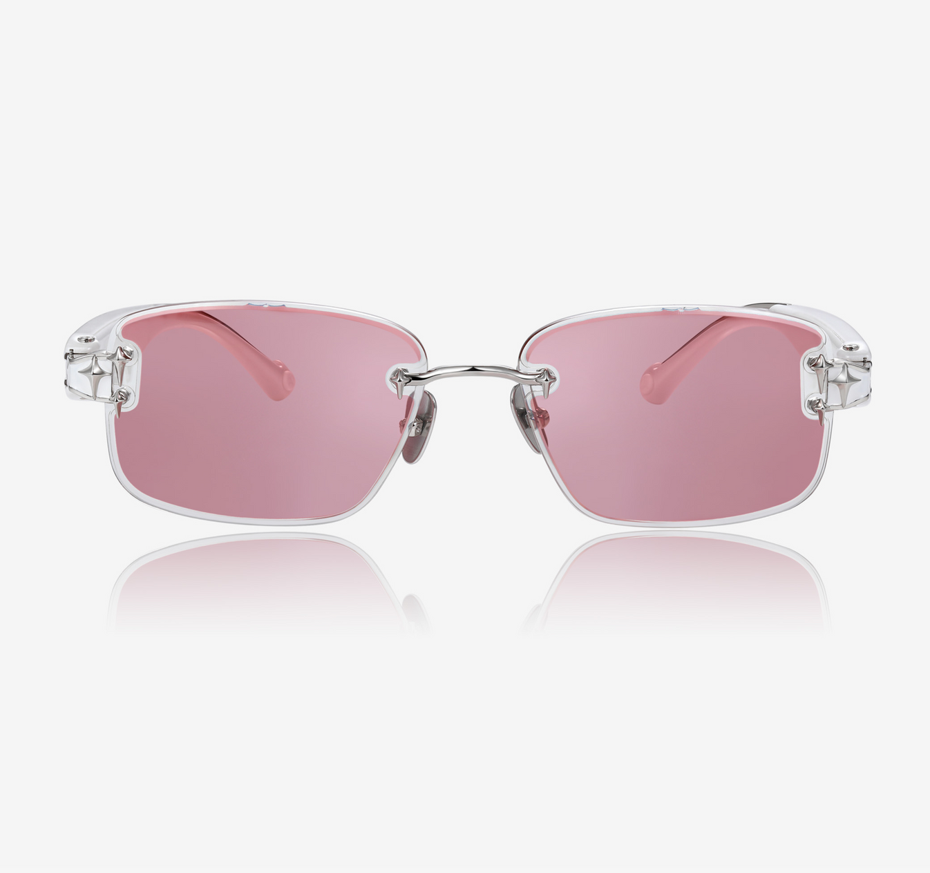 Chamelo Aura White Smart Glasses – Side Profile View Showing Speaker Grille