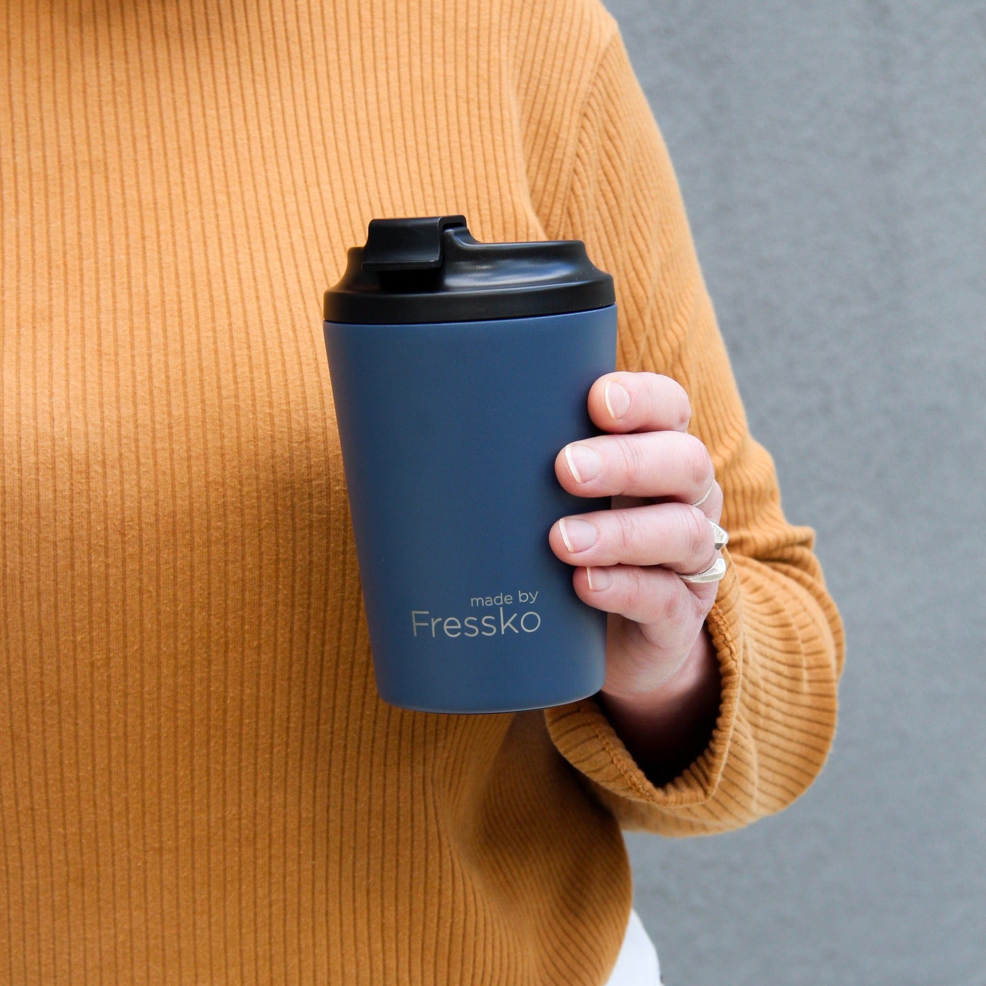 Fressko Camino 340ml / 12oz Cup - Stainless Steel - Denim