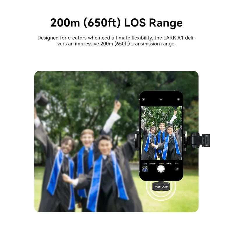 Hollyland LARK A1 Combo Wireless Microphone for iPhone & Android