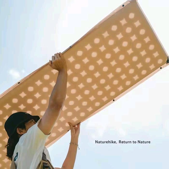 Naturehike D Series Automatic Inflatable Cushion with Built-in Pillow - Khaki Single(200*65*3)