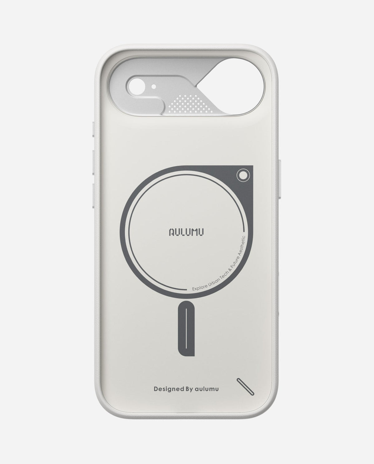 AULUMU A17 كفر جلد نباتي لآيفون 17 آير - أبيض